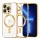Techsuit - Luxury Crystal MagSafe tok - iPhone 13 Pro Max - Arany átlátszó
