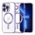 Techsuit - Luxury Crystal MagSafe tok - iPhone 13 Pro Max - Lila átlátszó