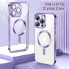 Techsuit - Luxury Crystal MagSafe tok - iPhone 13 Pro Max - Lila átlátszó