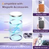 Techsuit - Luxury Crystal MagSafe tok - iPhone 13 Pro Max - Lila átlátszó