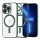 Techsuit - Luxury Crystal MagSafe tok - iPhone 13 Pro Max - Sötétzöld átlátszó