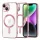 Techsuit - Luxury Crystal MagSafe tok - iPhone 14 - Rózsaszín átlátszó