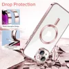 Techsuit - Luxury Crystal MagSafe tok - iPhone 14 - Rózsaszín átlátszó