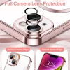 Techsuit - Luxury Crystal MagSafe tok - iPhone 14 - Rózsaszín átlátszó
