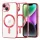 Techsuit - Luxury Crystal MagSafe tok - iPhone 14 - Piros átlátszó