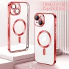 Techsuit - Luxury Crystal MagSafe tok - iPhone 14 - Piros átlátszó