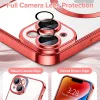 Techsuit - Luxury Crystal MagSafe tok - iPhone 14 - Piros átlátszó