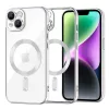Techsuit - Luxury Crystal MagSafe tok - iPhone 14 - Ezüst átlátszó