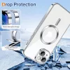 Techsuit - Luxury Crystal MagSafe tok - iPhone 14 - Ezüst átlátszó