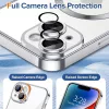 Techsuit - Luxury Crystal MagSafe tok - iPhone 14 - Ezüst átlátszó