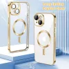 Techsuit - Luxury Crystal MagSafe tok - iPhone 14 - Arany átlátszó