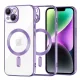 Techsuit - Luxury Crystal MagSafe tok - iPhone 14 - Lila átlátszó