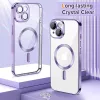 Techsuit - Luxury Crystal MagSafe tok - iPhone 14 - Lila átlátszó