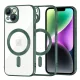 Techsuit - Luxury Crystal MagSafe tok - iPhone 14 - Sötétzöld átlátszó