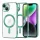 Techsuit - Luxury Crystal MagSafe tok - iPhone 14 - Zöld átlátszó