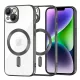Techsuit - Luxury Crystal MagSafe tok - iPhone 14 Plus - Fekete átlátszó