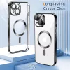 Techsuit - Luxury Crystal MagSafe tok - iPhone 14 Plus - Fekete átlátszó