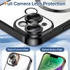 Techsuit - Luxury Crystal MagSafe tok - iPhone 14 Plus - Fekete átlátszó