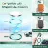 Techsuit - Luxury Crystal MagSafe tok - iPhone 14 Plus - Sötétzöld átlátszó