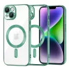 Techsuit - Luxury Crystal MagSafe tok - iPhone 14 Plus - Zöld átlátszó