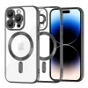 Techsuit - Luxury Crystal MagSafe tok - iPhone 14 Pro - Fekete átlátszó