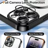 Techsuit - Luxury Crystal MagSafe tok - iPhone 14 Pro - Fekete átlátszó