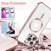 Techsuit - Luxury Crystal MagSafe tok - iPhone 14 Pro - Rózsaszín átlátszó