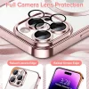 Techsuit - Luxury Crystal MagSafe tok - iPhone 14 Pro - Rózsaszín átlátszó