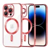 Techsuit - Luxury Crystal MagSafe tok - iPhone 14 Pro - Piros átlátszó