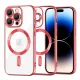 Techsuit - Luxury Crystal MagSafe tok - iPhone 14 Pro - Piros átlátszó