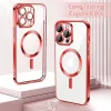 Techsuit - Luxury Crystal MagSafe tok - iPhone 14 Pro - Piros átlátszó