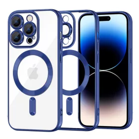   Techsuit - Luxury Crystal MagSafe tok - iPhone 14 Pro - Kék átlátszó