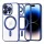 Techsuit - Luxury Crystal MagSafe tok - iPhone 14 Pro - Kék átlátszó
