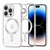 Techsuit - Luxury Crystal MagSafe tok - iPhone 14 Pro - Ezüst átlátszó