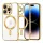 Techsuit - Luxury Crystal MagSafe tok - iPhone 14 Pro - Arany átlátszó