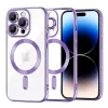 Techsuit - Luxury Crystal MagSafe tok - iPhone 14 Pro - Lila átlátszó