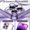 Techsuit - Luxury Crystal MagSafe tok - iPhone 14 Pro - Lila átlátszó