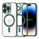 Techsuit - Luxury Crystal MagSafe tok - iPhone 14 Pro - Sötétzöld átlátszó
