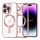 Techsuit - Luxury Crystal MagSafe tok - iPhone 14 Pro Max - Rózsaszín átlátszó