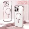 Techsuit - Luxury Crystal MagSafe tok - iPhone 14 Pro Max - Rózsaszín átlátszó