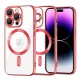 Techsuit - Luxury Crystal MagSafe tok - iPhone 14 Pro Max - Piros átlátszó