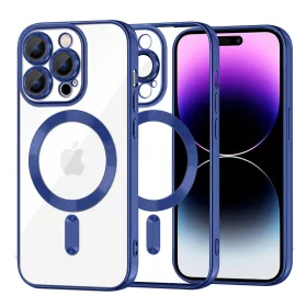   Techsuit - Luxury Crystal MagSafe tok - iPhone 14 Pro Max - Kék átlátszó