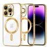 Techsuit - Luxury Crystal MagSafe tok - iPhone 14 Pro Max - Arany átlátszó