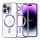 Techsuit - Luxury Crystal MagSafe tok - iPhone 14 Pro Max - Lila átlátszó