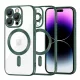 Techsuit - Luxury Crystal MagSafe tok - iPhone 14 Pro Max - Sötétzöld átlátszó
