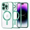Techsuit - Luxury Crystal MagSafe tok - iPhone 14 Pro Max - Zöld átlátszó