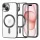 Techsuit - Luxury Crystal MagSafe tok - iPhone 15 - Fekete átlátszó