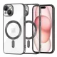 Techsuit - Luxury Crystal MagSafe tok - iPhone 15 - Fekete átlátszó