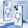 Techsuit - Luxury Crystal MagSafe tok - iPhone 15 - Kék átlátszó