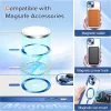 Techsuit - Luxury Crystal MagSafe tok - iPhone 15 - Kék átlátszó